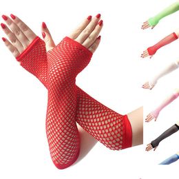 Gants sans doigts gants en maille longs manches à main pour femmes sans doigts