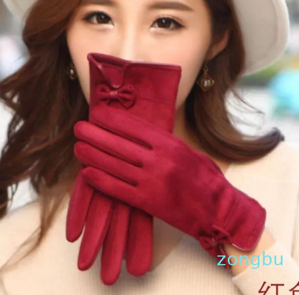 Gants sans doigts hiver femmes écran tactile chaud Fitness longues mitaines chauffées pour Smartphone Mobile chauffe-mains