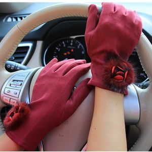 Gants sans doigts Femmes Écran tactile chaud hiver