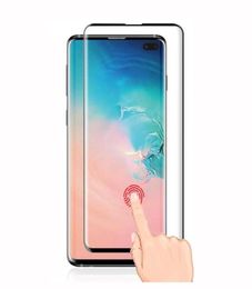 Protecteur d'écran en verre trempé sans trou pour déverrouillage d'empreintes digitales pour Samsung Galaxy S10 S10Plus Note10 note 10 S9 S9Plus S8 S8 Plus note8013167