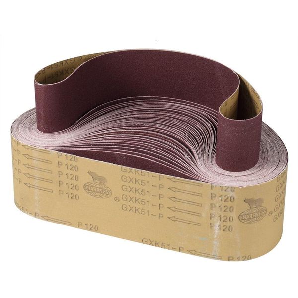 Produits de finition 10 pièces 75x533mm Bandes abrasives grossières à fines Accessoires de meuleuse à bande pour ponceuse Outils rotatifs électriques 230511