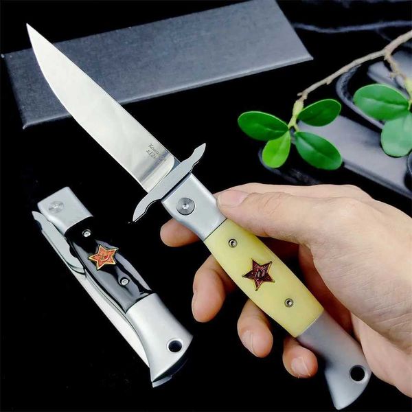 FINKA Russe NKVD HUNTING POCKET PLODING PLODING COUTH 440C Mirror Blade Wilderness Survival Combat Couteaux Tactical Edc Gear Men Gift