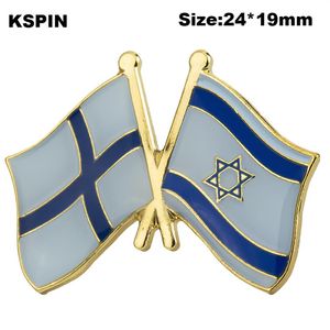 Finlande israël amitié drapeau épinglette drapeau insigne épinglettes insignes broche XY0577-2232p