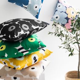 Finland Marimekko, - Poppy Sun Cover Square Ins Bedside Sofa Backrt Cushion