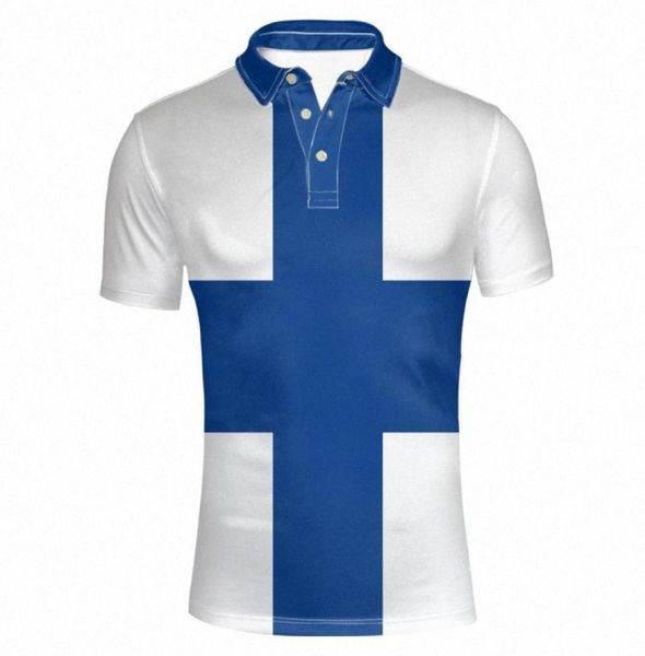 Finland Shirt Nom Custom Numéro Fin Shirt Nation Flag Fi Finlandais Suédois Suomi Country College Print PO Vêtements BRDQ2013141