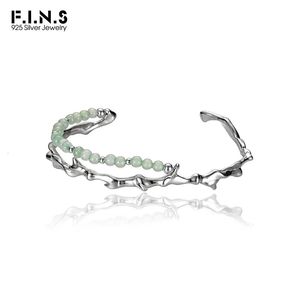 FINS Série bambou de style chinois S925 Bracelets en argent sterling