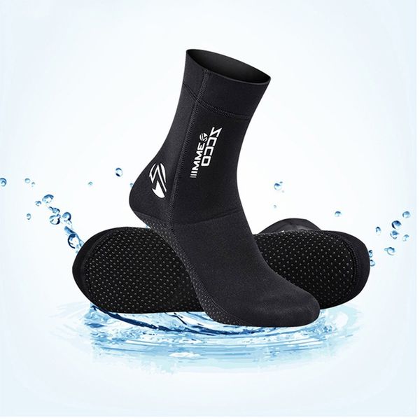 Guantes de aletas Calcetines de buceo de neopreno de 3 mm Botas de agua para nadar Playa antideslizante Zapatos de traje de neopreno cálidos unisex para snorkeling subacuático Surf 230418