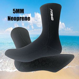 Palmes Gants 5MM Néoprène Chaussettes De Plongée Sports Nautiques Snorkeling Surf Antidérapant Natation Chaussettes De Plongée Plage Chaussette Chaude Pour Hommes Femmes 230802