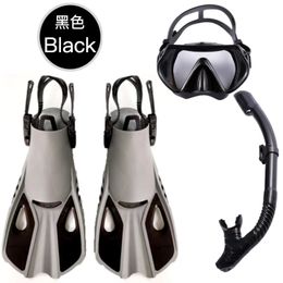Aletas Guantes Buceo Snorkeling Máscara Seco Traje de tres piezas Equipo de natación Adecuado para hombres y mujeres adultos 230605