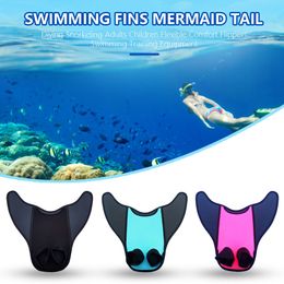 Guantes de aletas Mermaid Swimming Tail Monofin Flipper Swim Training para niños adultos 230104