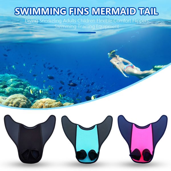 Guantes de aletas Mermaid Swimming Tail Monofin Flipper Swim Training para niños adultos 230104