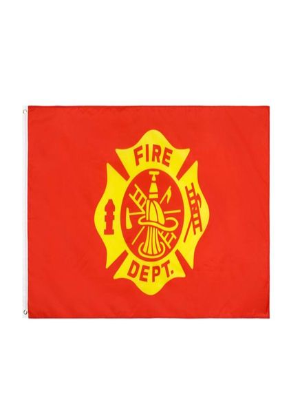 Drapeau du service d'incendie entier, bannière en Polyester à Double couture, 3x5 pieds, 90x150cm, pour la décoration, 6286344