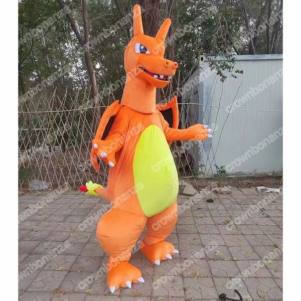 Fire Dragon Mascot Costumes Halloween Cartoon personnage de personnage Suite