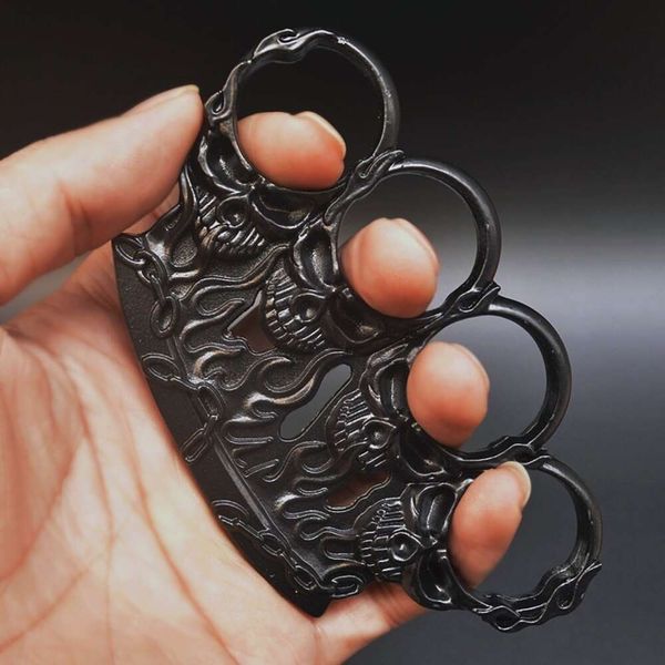 Boucle de tigre fantôme à quatre doigts de feu, équipement de voyage, ensemble de poing d'arts martiaux légaux, anneau de main et anneau 390293