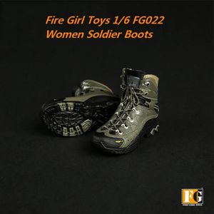 Fire Girl Toys 1/6 Fg022 Botas de soldado para mujer, zapatos militares tácticos, botas de combate del ejército, accesorio para figura de acción de 12 pulgadas, modelo 240328