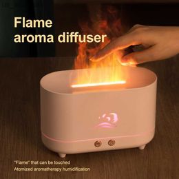 Feu LED Flamme Humidificateur Diffuseur Ultrasonique Cool Mist Maker Fogger Huile Diffuseur Flamme Lampe Difusor L230523