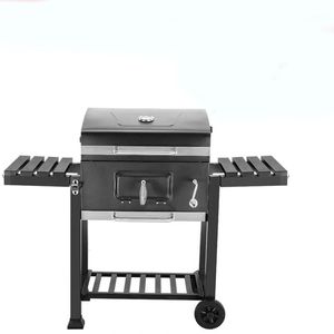 Vuurputten Outdoor kitbarners Barbecue Grill Charcoal BBQ Tool Fire Pit Square Courtyard Camping Table Family Gathering