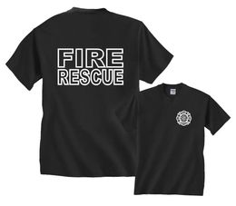 Fire Rescue Firefighter Firemen Gear Tshirt Mens Fashion T-shirt Hipster Tops Short Sleve Tees 240513