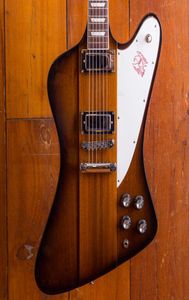 Fire Thunderbird Vintage Sunburst Electric Guitar 9ply Mahonie Walnut Neck Through Body Reverse Body Headstock 2 Mini Humbuc4562959