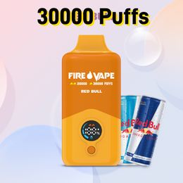 Vapes d'incendie Puffes 30000 VACER 15K Puffable Puffable Power Power Disposable Cigarettes électroniques 2% 3% 5% CARTES PRÉFULT