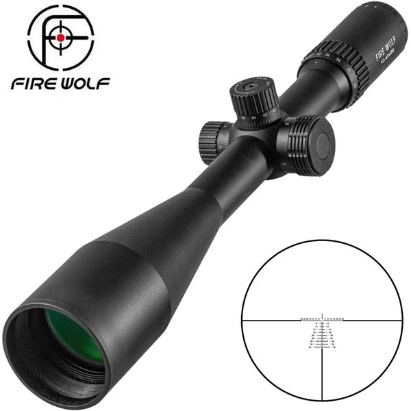 FIRE WOLF 10-40X56 lunette de visée chasse portée tactique vue verre réticule fusil