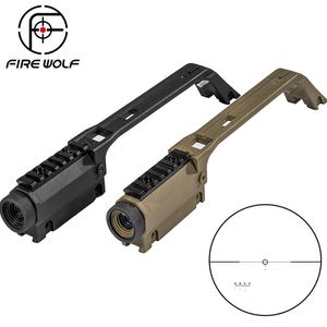 Loup de feu 3.5x20 poignée de Base de chasse croisée G36 portée de fusil vue en métal tisserand montage sur Rail vue extérieure