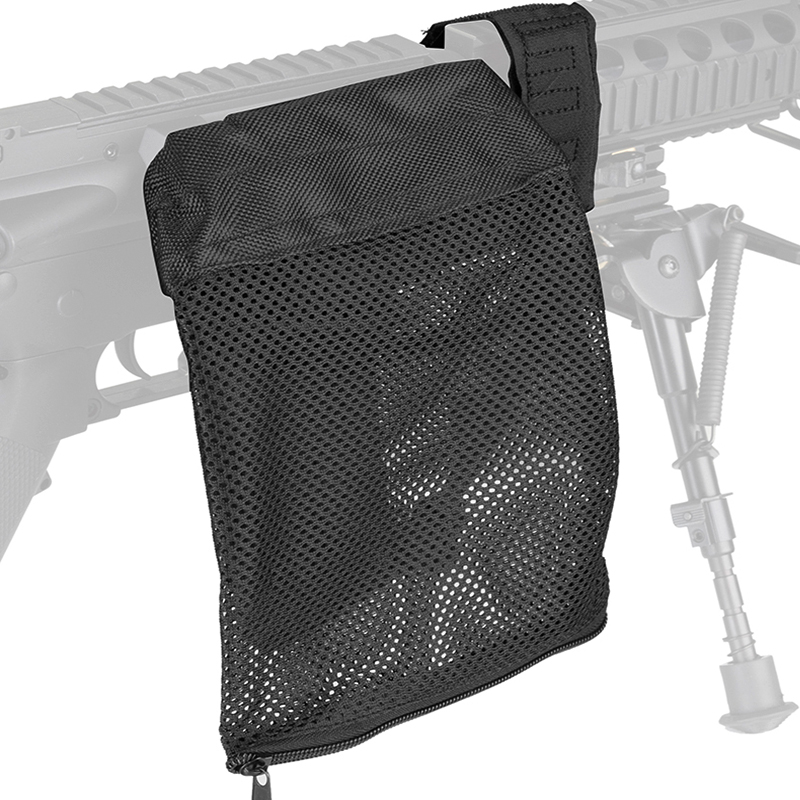 Fire Wolf AR-15 Ammo Brass Shell Catcher Mesh Trap Zippered Closure forクイックアンロードナイロンメッシュブラック送料無料