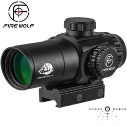 FIRE WOLF Hunting Optics sight 1/2 MOA 3X30 Prisma richtkijker Compact Jacht Prisma Waterdicht 1000G voor Red dot