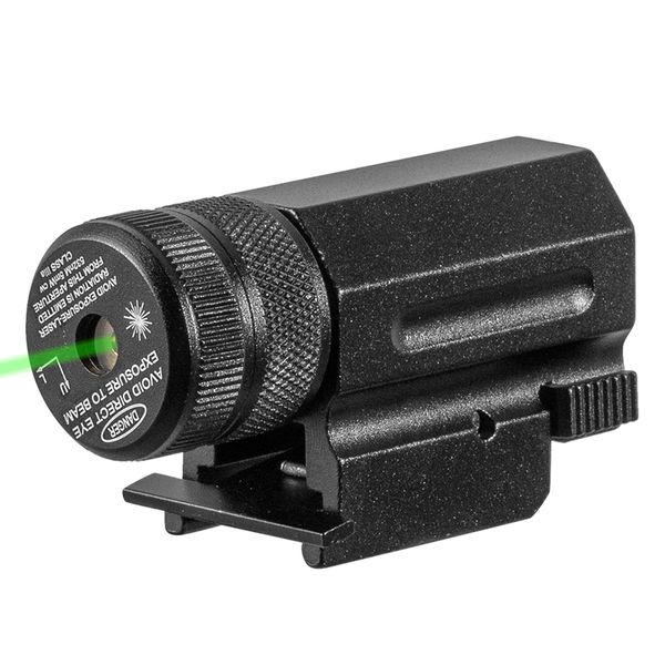 FIRE WOLF Mini Compact Rouge Vert Laser Sight Nouveau Pour 20mm Rail Pistolet Fusil G17 20 23 21 Chasse