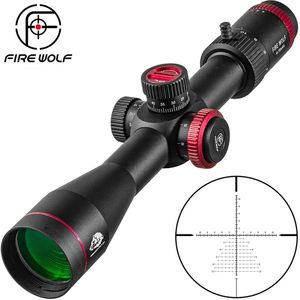 FIRE WOLF QZ 4-16X44 FFP Chasse Portée Premier Plan Focal Riflescopes Tactique Verre Gravé Réticule Optique Vues