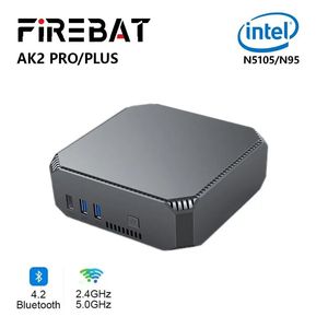 FIREBAT AK2 PLUS PRO MiniPC Intel N95 N5105 Dual Band WiFi5 BT4.2 16GB 512GB Desktop Gaming Computer Mini Pc 4-Core 4-draads 240104