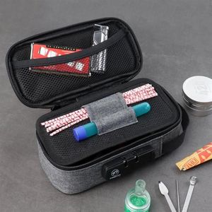 Firedog Roken Geur Proof Stash Case Tas Met Cijferslot Carbon gevoerde Container organizer Voor Tabak Opslag Case286K