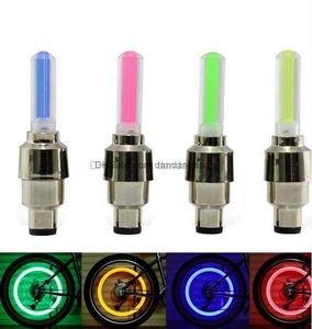 Firefly Vélo sens de choc couleur gaz buse lumières Spoke LED Roue Valve Stem Cap Pneu Neon Light Lampe Pour Vélo Vélo Voiture Moto