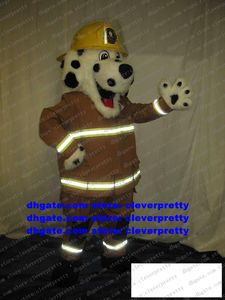 Brandweervuurhond brandweerman mascotte kostuum volwassen stripfiguur Outfit winkelcentrum theatrale prestaties zx1533