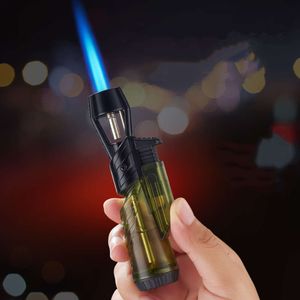 Firepower portable Refipillable Mini Torche de flamme de jet bleu à vent