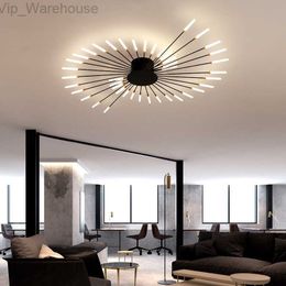 Lampe de plafond en forme de feu d'artifice nouvelle lumière d'allée LED pour salle d'étude chambre foyer cuisine éclairage intérieur Villa appartement lustre HKD230825