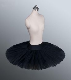 Firm Tulle Black Professional Half Ballet Tutu Professional Ballet Tutus Pancake Practice Platter Ballet Half Tutus CX202135993