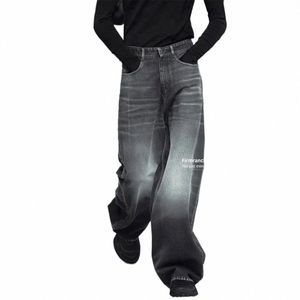 Firmranch 2023 pantalones vaqueros holgados negros para hombres mujeres fregona pantalones de mezclilla acampanados envío gratis pantalones de gran tamaño streetwear envío gratis 75ln #