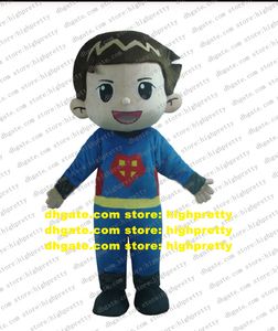 Eerste hulp en coole kinderkleding Mini Super Man Mascot Costume volwassen karakter Manners Ceremonie Floor Show CX4043