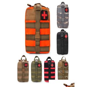 EHBO-pakketten Tactische EHBO-doos Lege tas Emt Medical Emergency Pouch Molle Compact Ifak Voor Thuis Outdoor Klimmen Drop Del Dhm2K