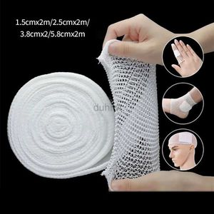 First Aid Supply 1Roll Net Tubular Bandage Elastic Mesh Wound Dreshing Tobus Gauze Bandage Bandage Stretch Bandages pour le genou du poignet D240419