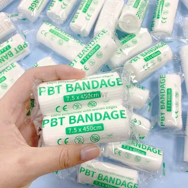 First Aid Supply Carbou 10pcs / lot 7,5 cm x 4,5 m Coton PBT Bandage élastique Supply Medical Conforming First Aid Gauze Washings Care D240419