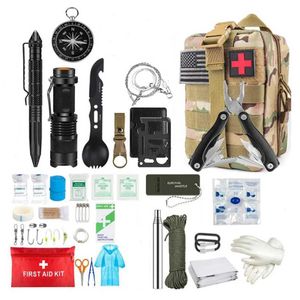 First Aid Supply Emergency Survival Kit de premiers soins Pagnière d'administration tactique militaire EMT Bug Out Sac Camping Gear Tactical MOLLE IFAK EMT pour traumatologie D240419