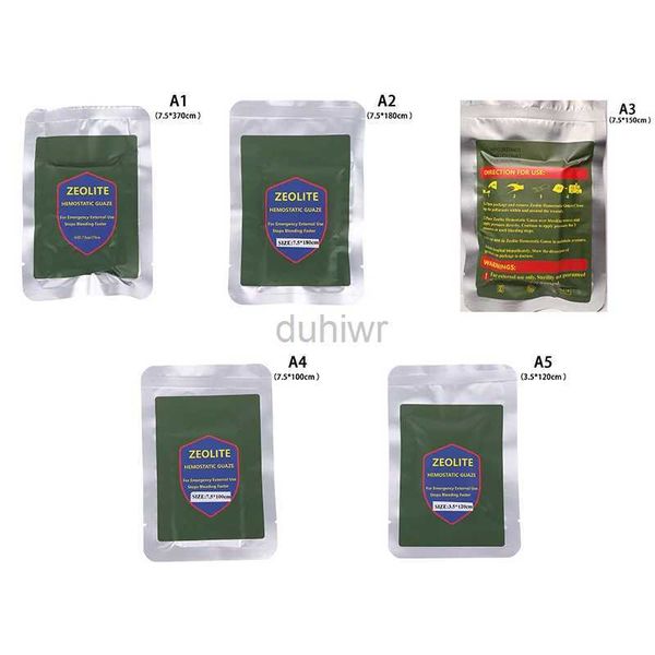 First Aid Supply Hemostatic Kaolin Gauze Combat Trame d'urgence Z Soluble pour IFAK Tactical Military First Aid Kit Medical Wound Dressing D240419