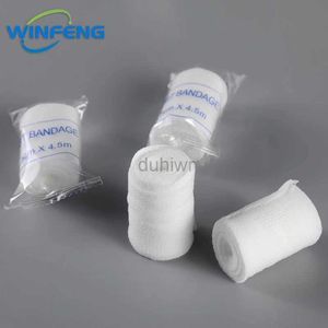 EHBO -levering PBT Elastic Bandage EHBO -AID KIT GAZE ROLL Wond Dressing Medical Nursing Emergency Health Care Bandage 5cmx4.5m D240419