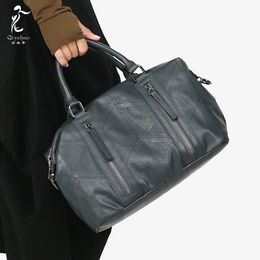 Sac en cuir de vachette première couche sac à main pour femme été nouvelle mode européenne et américaine sac fourre-tout en cuir sac pour femme sac à bandoulière