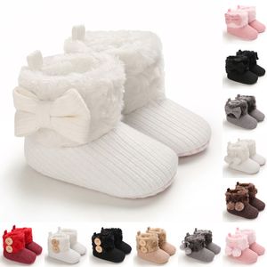 Eerste wandelaars 0-18m laarzen voor geboren babymeisje sneeuwschoenen winter thermische schoenen pluche enkellaarzen winter babyjongens en meisjes thermische schoenen 230114