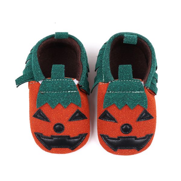 Primeros caminantes 0 18M Zapatos de bebé nacidos Calabaza de Halloween Infantil para niñas Zapatos antideslizantes transpirables suaves para niñas 230915