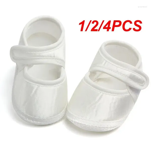 Premiers marcheurs 1/2/4PCS étapes légères né bébé chaussures de marche douces et de soutien chaussures pour bébés blanc