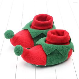 Eerste Walkers 1 paar mooie kerstmis geboren wieg schoenen pography props Langdurige baby schattige babyaccessoires